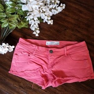 GILLY HICKS | Sydney Denim Shorts Coral size 26  2